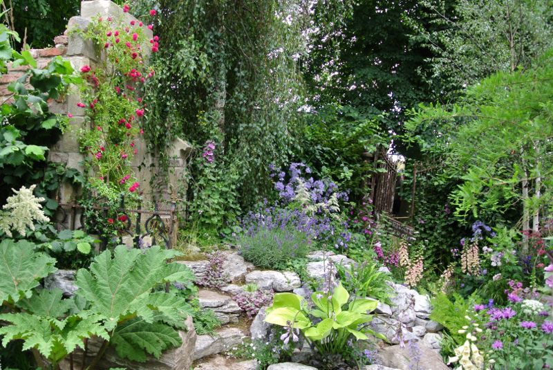 Forgotten Folly Garden at Hampton Court Flower Show 2014. Design by Horticolous